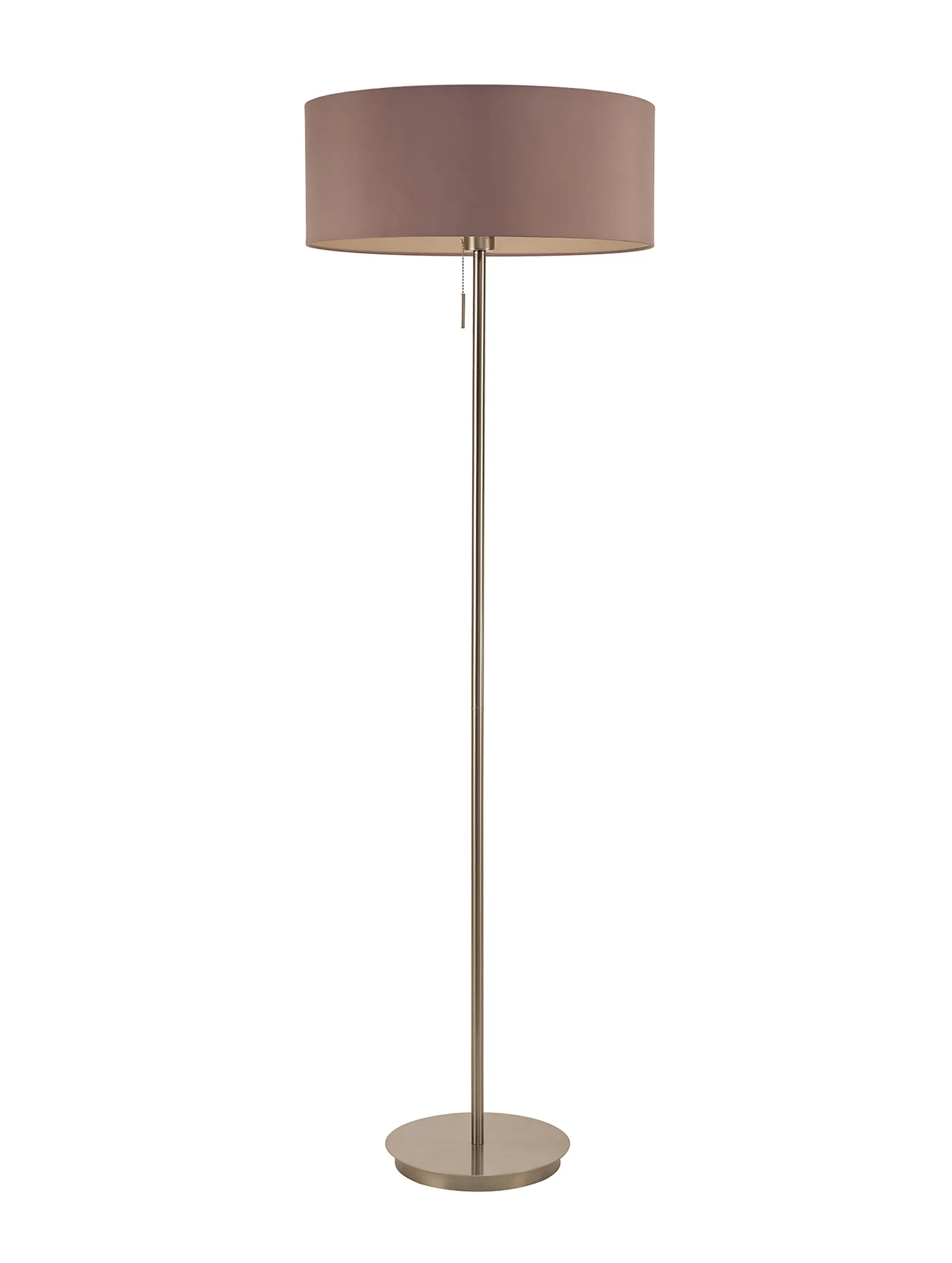 Baymont 50cm Pendant 1 Light Satin Nickel, Taupe/Halo Gold, Frosted Diffuser DK0305  Deco Baymont SN TA